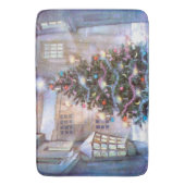 Kerstboom Vintage Badmat (Voorkant Verticaal)