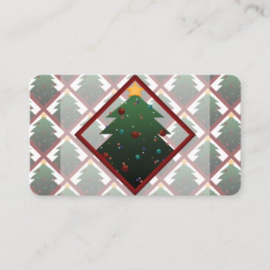 kerstboom visitekaartje (Voorkant)