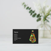 kerstboom visitekaartje (Staand voorkant)