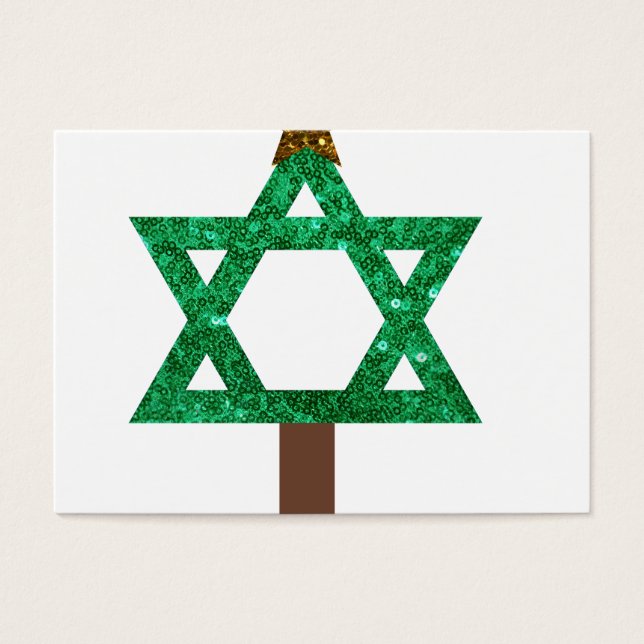 kerstboom visitekaartjes (Voorkant)