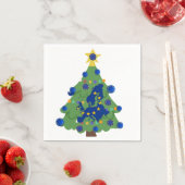 Kerstboom - Vlag van de Europese Unie | EU Euro -  Servet (Insitu)