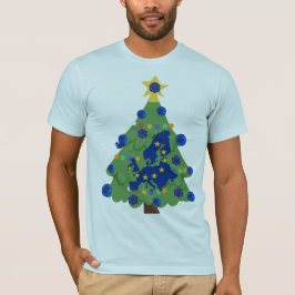 Kerstboom - Vlag van de Europese Unie | EU Euro T-shirt