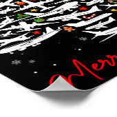 Kerstboom Vliegtuigen Veel Prettig Kerstfeest Mann Poster (Hoek)