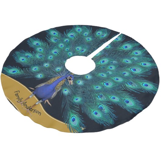 Kerstboom Vloerkleed Decoratie genaamd PAUW Kerstboom Rok (Gekanteld)