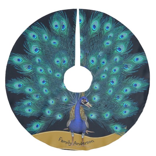 Kerstboom Vloerkleed Decoratie genaamd PAUW Kerstboom Rok (Voorkant)