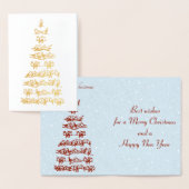 Kerstboom vogels folie kaarten (Display)