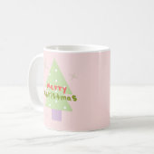 Kerstboom vol groove koffiemok (Voorkant links)