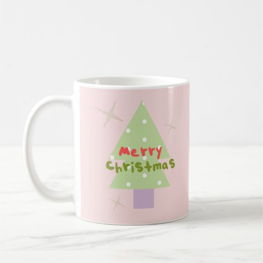 Kerstboom vol groove koffiemok (Links)