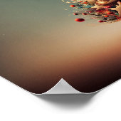 Kerstboom vol kerstmannetjes. poster (Hoek)