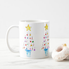 Kerstboom vol vrolijkheid koffiemok