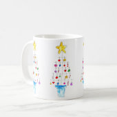 Kerstboom vol vrolijkheid koffiemok (Voorkant links)
