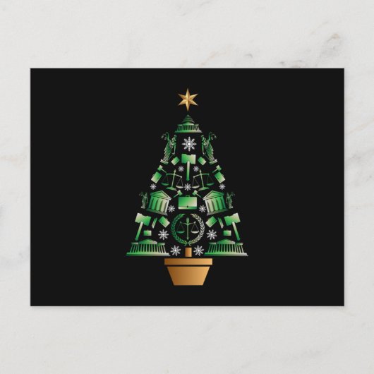 kerstboom voor advocaat briefkaart (Voorkant)