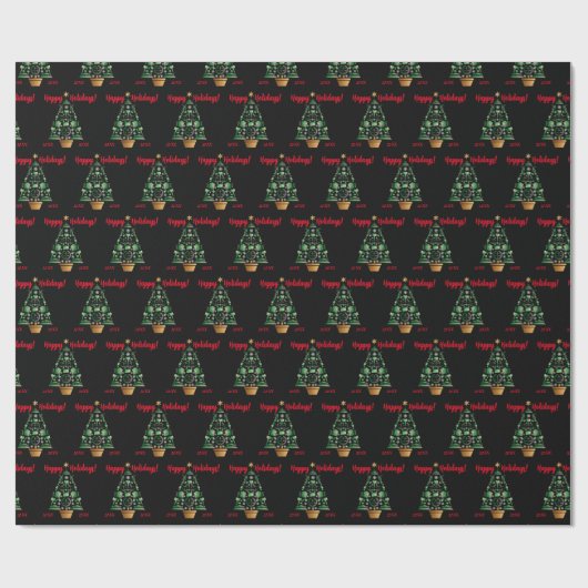 kerstboom voor advocaat cadeaupapier (Vlak)