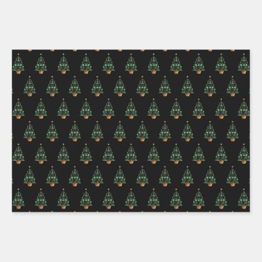 kerstboom voor advocaat inpakpapier vel (Voorkant 2)