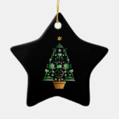 kerstboom voor advocaat keramisch ornament (Voorkant)