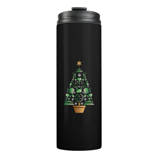 kerstboom voor advocaat thermosbeker (Voorkant)