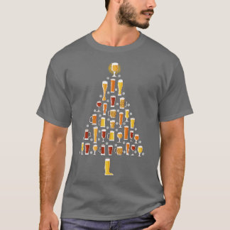 kerstboom voor bier t-shirt