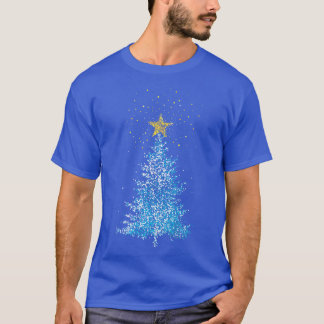 Kerstboom voor boom poinsettia sterren t-shirt