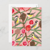 Kerstboom voor cichorei feestdagenkaart (Voorkant / Achterkant)