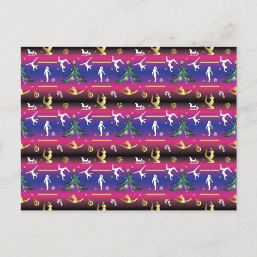 Kerstboom voor dames met turnscans briefkaart (Voorkant)