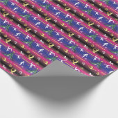 Kerstboom voor dames met turnscans cadeaupapier (Hoek)