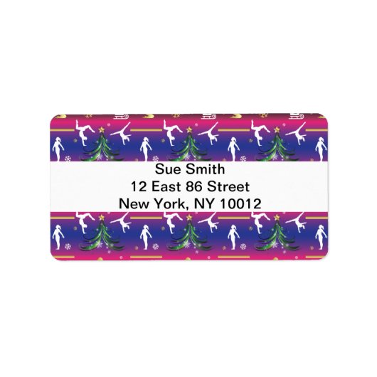 Kerstboom voor dames met turnscans etiket (Voorkant)