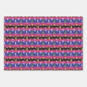 Kerstboom voor dames met turnscans inpakpapier vel (Voorkant 2)