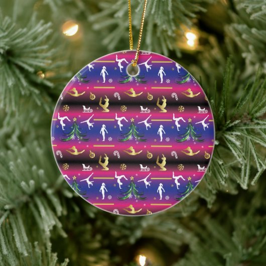 Kerstboom voor dames met turnscans keramisch ornament (Boom)