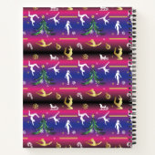 Kerstboom voor dames met turnscans notitieboek (Achterkant)