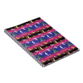 Kerstboom voor dames met turnscans notitieboek (Rechterzijde)