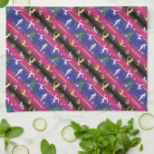 Kerstboom voor dames met turnscans theedoek (Gevouwen)