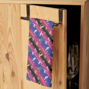 Kerstboom voor dames met turnscans theedoek