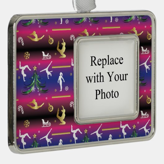 Kerstboom voor dames met turnscans verzilverd omlijst ornament (Rechts)