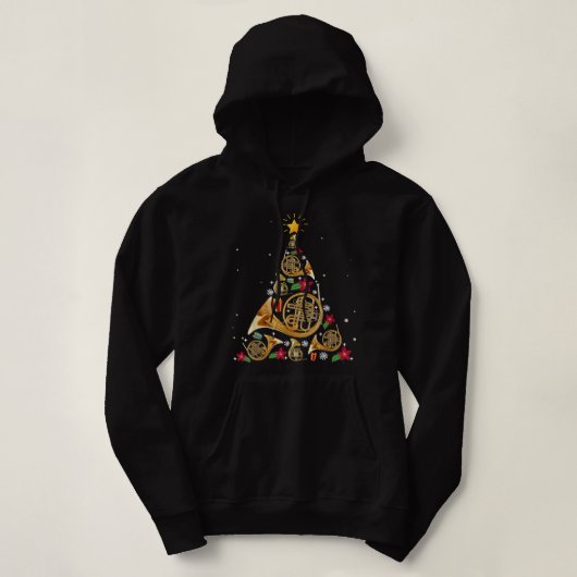 kerstboom voor de Hoorn Hoodie (Design voorkant)