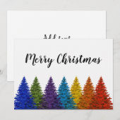 Kerstboom voor de paardregenboog van Lesbian Gay P Kaart (Voorkant / Achterkant)
