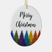 Kerstboom voor de paardregenboog van Lesbian Gay P Keramisch Ornament (Rechts)