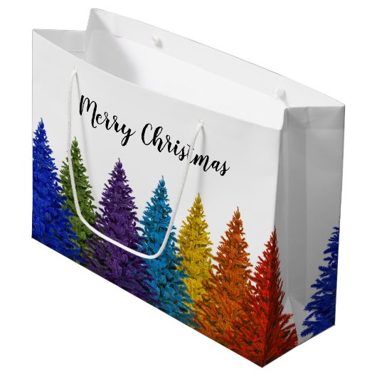 Kerstboom voor de paardregenboog van Lesbian Gay P Large Cadeautasje (Voorkant Gekanteld)