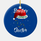 Kerstboom voor favoriete kerstman van de kerstman keramisch ornament (Achterkant)