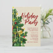 kerstboom voor het kerstfeest kaart (Staand voorkant)