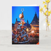 Kerstboom, voor het stadhuis kaart (Gele Bloem)