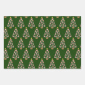 Kerstboom voor honkbaldieren inpakpapier vel (Voorkant)