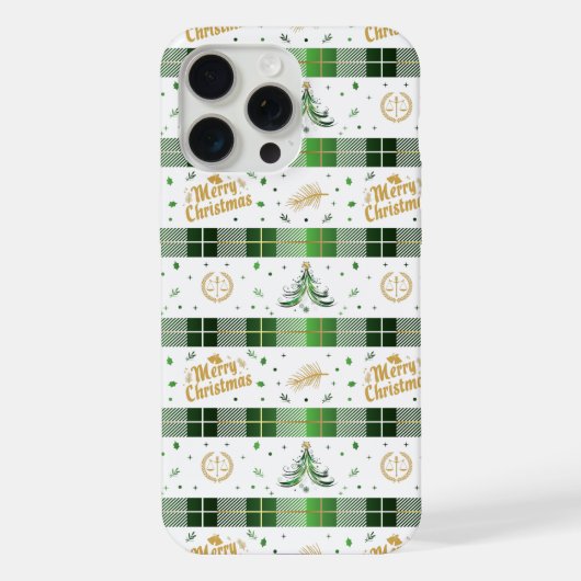 Kerstboom voor juristen - Schaalschilders iPhone Hoesje (Achterkant)