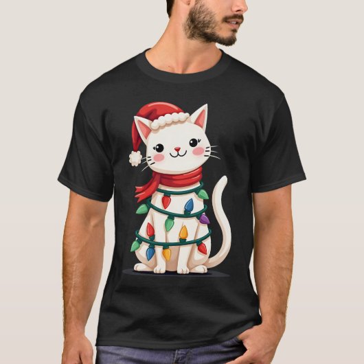 Kerstboom voor katten Kerstmis (1) T-shirt (Voorkant)