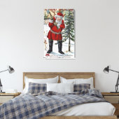 kerstboom voor kerstmis canvas afdruk (Insitu (Slaapkamer))
