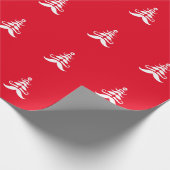 kerstboom voor kerstmis in Santa's Cadeaupapier (Hoek)