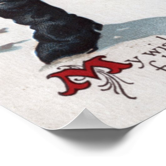 kerstboom voor kerstmis poster (Hoek)