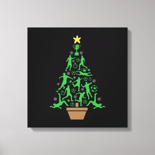 kerstboom voor mannen canvas afdruk (Voorkant)