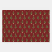 kerstboom voor mannen inpakpapier vel (Voorkant 2)