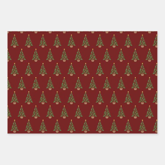 kerstboom voor mannen inpakpapier vel (Voorkant 2)