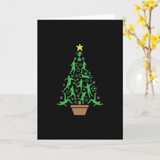 kerstboom voor mannen kaart (Gele Bloem)